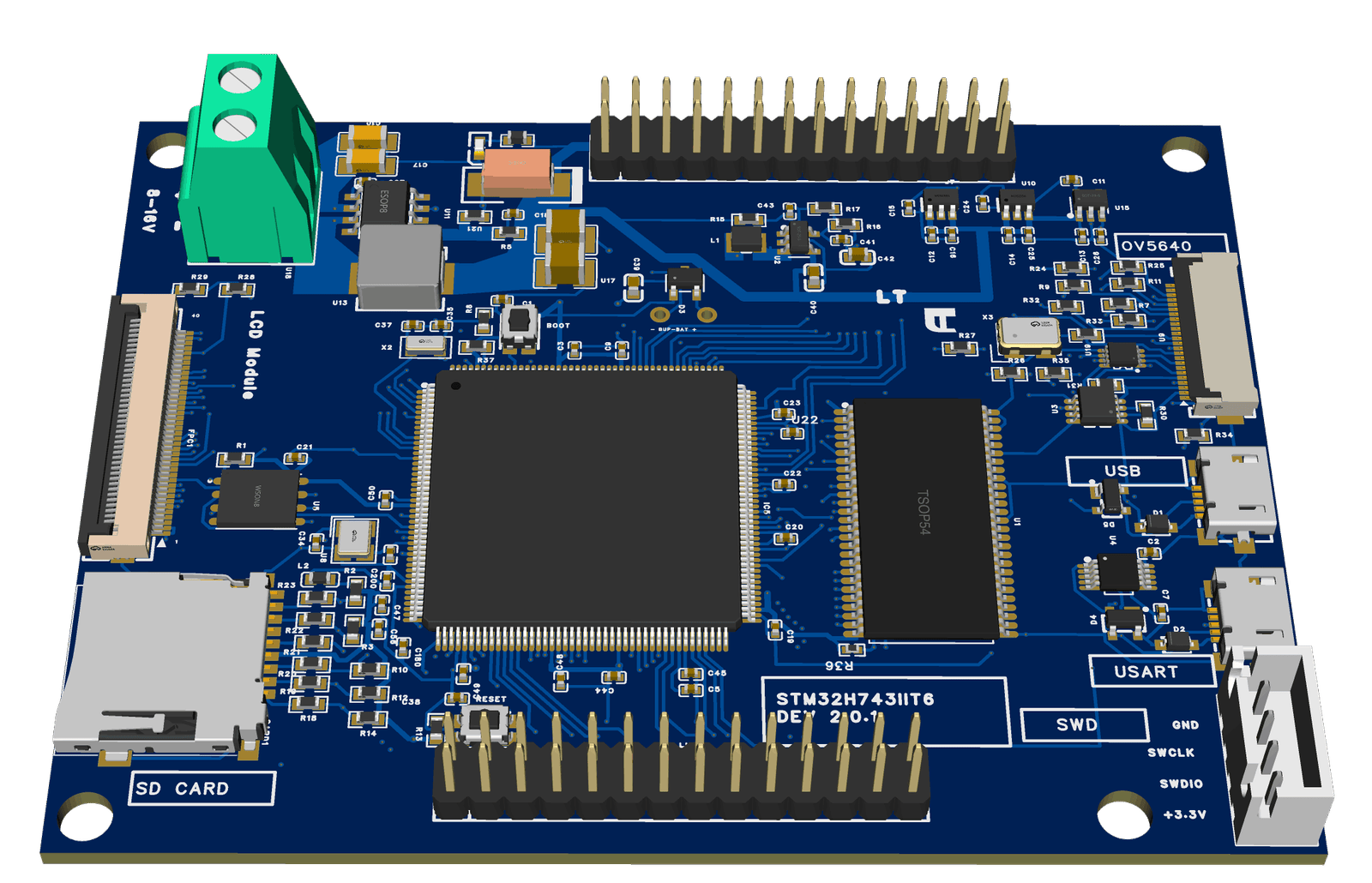 STM32H743IIT6 Dev Board